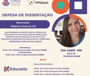 Defesa de Dissertação – Roberta Costa do Val